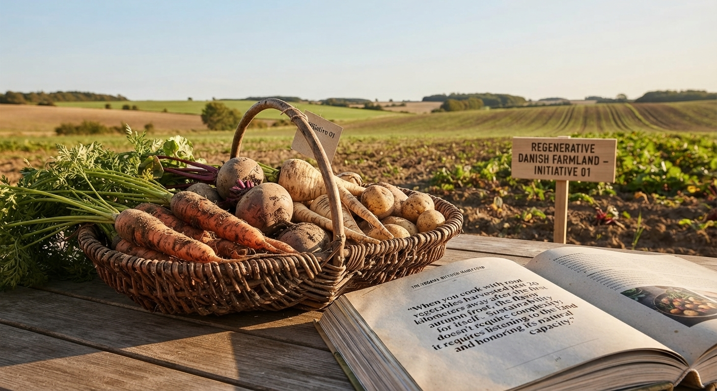 Regenerative Danish farmland and micro-seasonal root vegetables